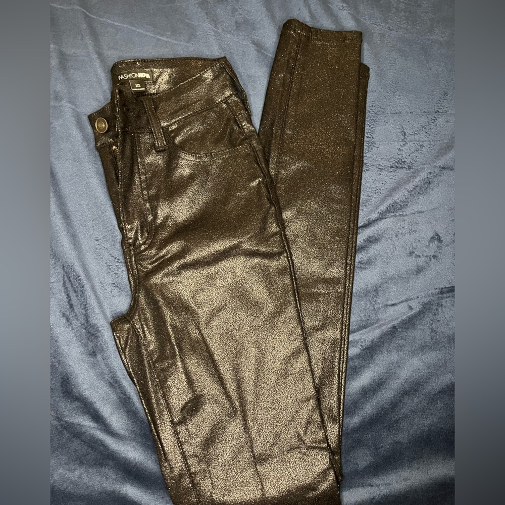 Fashion Nova Shimmer Jeans Size XS